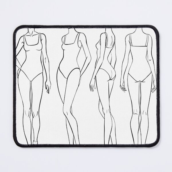 Item preview, Female Fashion Croquis - 9-Head Figure Templates Set for Fashion Designers designed and sold by LYAN-STORE.