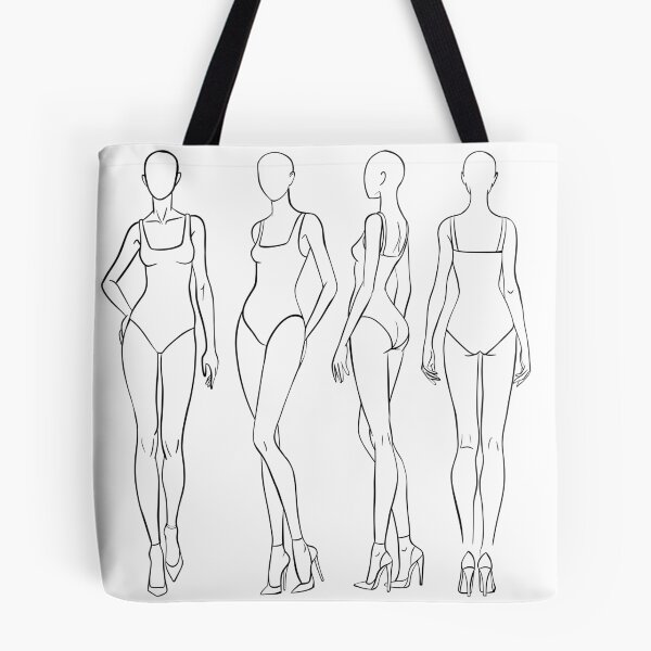 Item preview, Female Fashion Croquis - 9-Head Figure Templates Set for Fashion Designers designed and sold by LYAN-STORE.