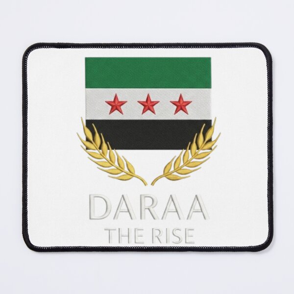 Item preview, Syrian flag with wheat ears Daraa design designed and sold by Ahmedsyde.