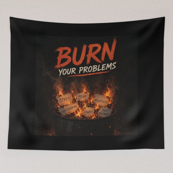 Item preview, Burn Your Problems designed and sold by GG-Graphics.