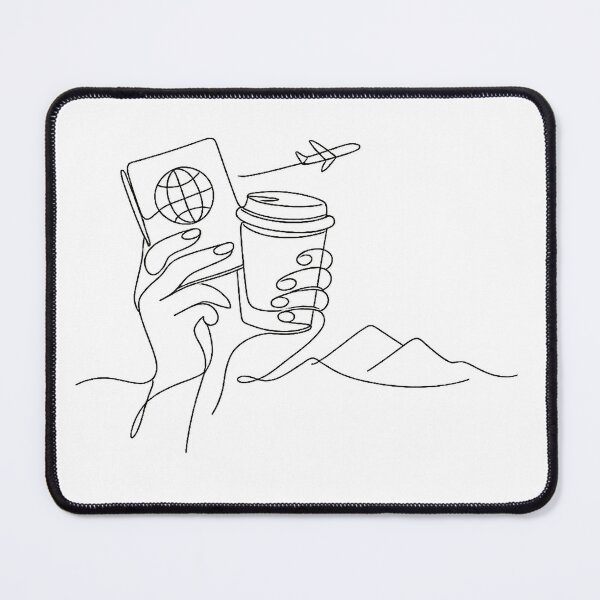 Item preview, Wanderlust Coffee Line Art designed and sold by slikar.