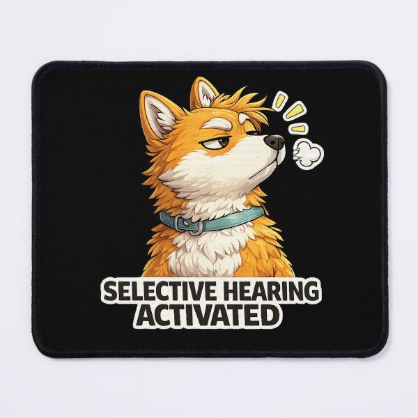 Item preview, Selective Hearing Activated Funny Fox Meme Quote Gift for Fox Lovers Sarcastic Animal Pun Sticker designed and sold by ArtByTripti.