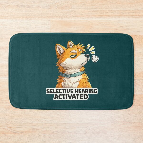 Item preview, Selective Hearing Activated Funny Fox Meme Quote Gift for Fox Lovers Sarcastic Animal Pun Sticker designed and sold by ArtByTripti.