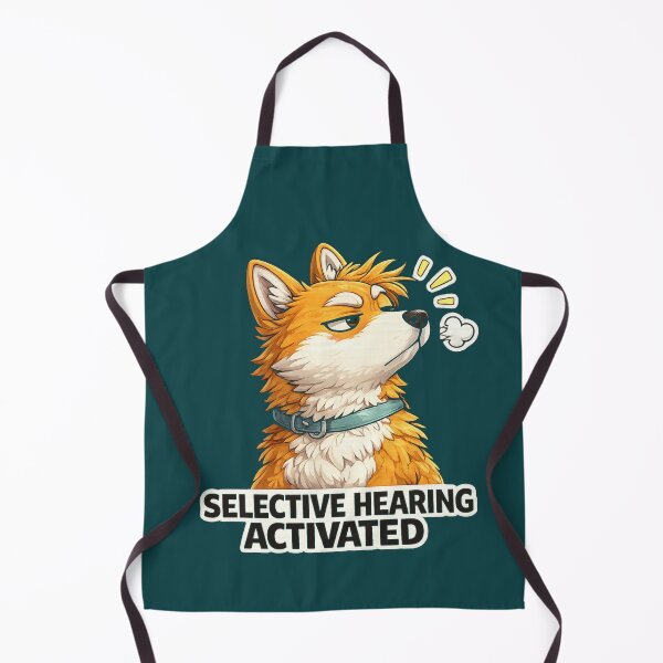 Item preview, Selective Hearing Activated Funny Fox Meme Quote Gift for Fox Lovers Sarcastic Animal Pun Sticker designed and sold by ArtByTripti.