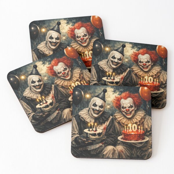 Item preview, Friday The 13th with 2 Scary Clowns designed and sold by Resilient Roots Customs Oakland.