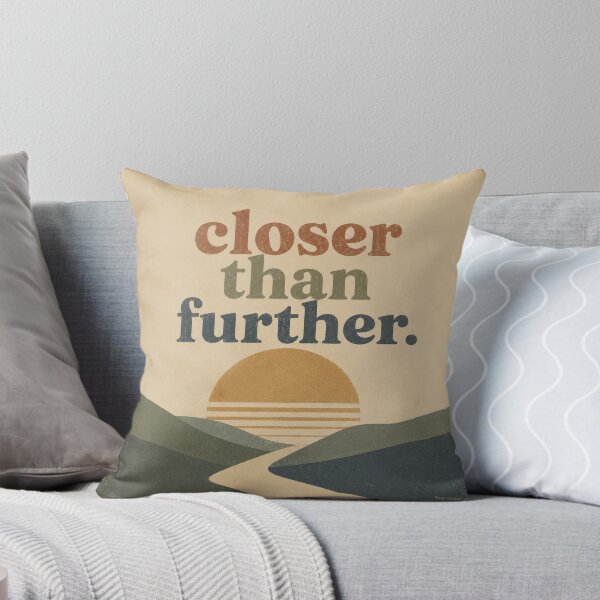 Item preview, Closer Than Further – Retro Minimalist Sunset Typography Design designed and sold by byaga.