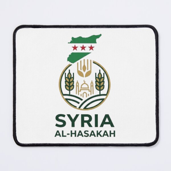 Item preview, Syria Al-Hasakah coat of arms with wheat and mosque designed and sold by Ahmedsyde.