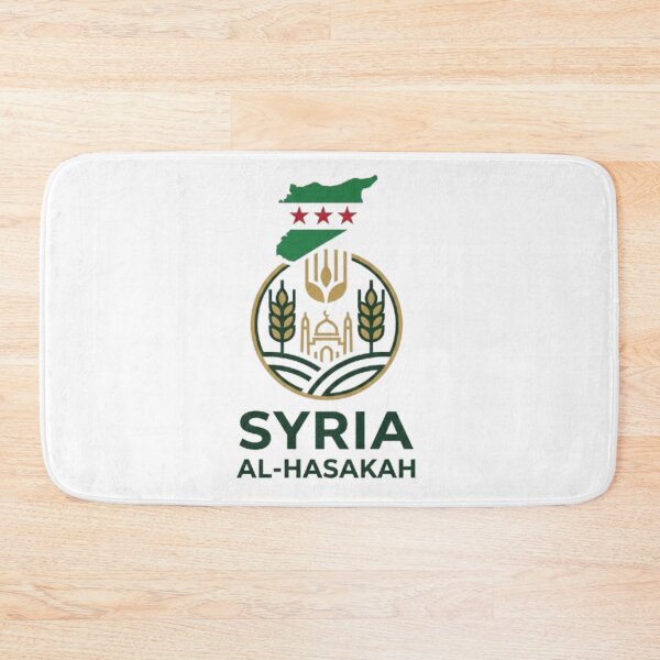 Item preview, Syria Al-Hasakah coat of arms with wheat and mosque designed and sold by Ahmedsyde.