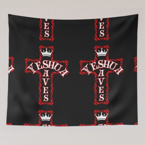 Item preview, Yeshua Saves (red) designed and sold by Tripp Art Studio.