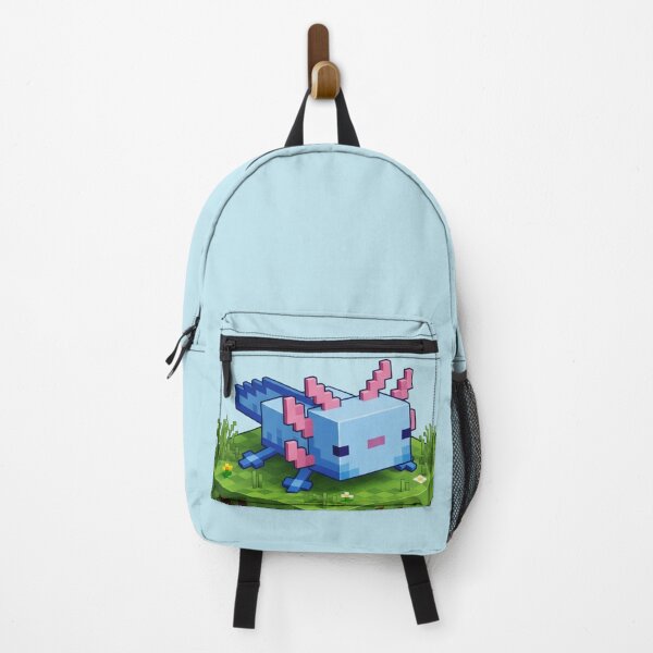 Item preview, Cute Blue Minecraft Axolotl on Block (Blue) designed and sold by LyssasMindArt.
