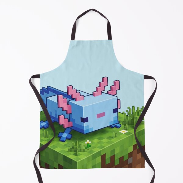 Item preview, Cute Blue Minecraft Axolotl on Block (Blue) designed and sold by LyssasMindArt.