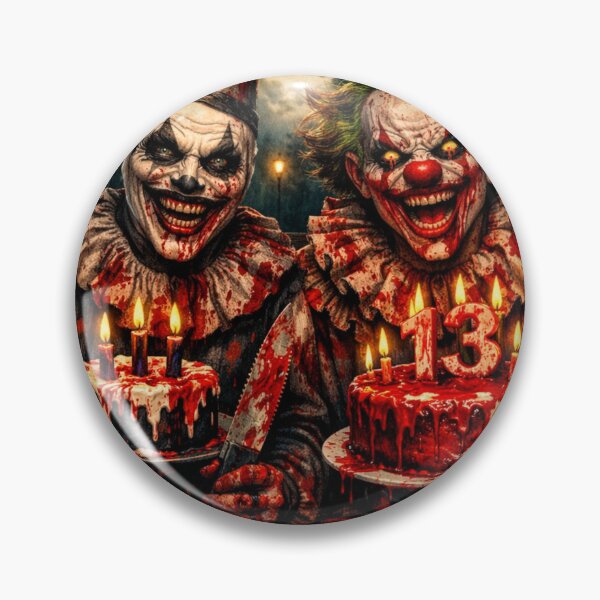 Item preview, Frida The 13th With 2 Scary Clowns designed and sold by Resilient Roots Customs Oakland.