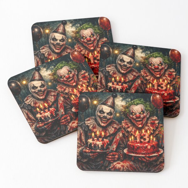 Item preview, Frida The 13th With 2 Scary Clowns designed and sold by Resilient Roots Customs Oakland.