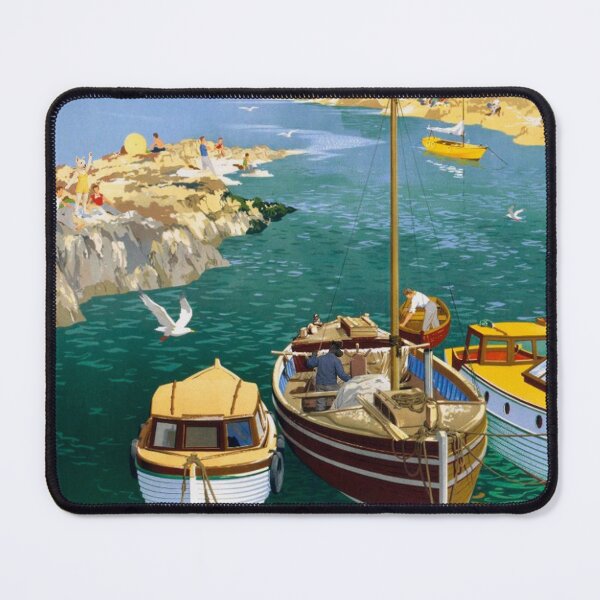 Item preview, Vintage Bangor Northern Ireland Travel Poster designed and sold by CJChronicles.