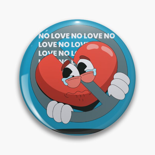 Item preview, No Love Crying Heart Retro Cartoon Broken Heart Anti Valentine Streetwear Art designed and sold by DERA RAY.