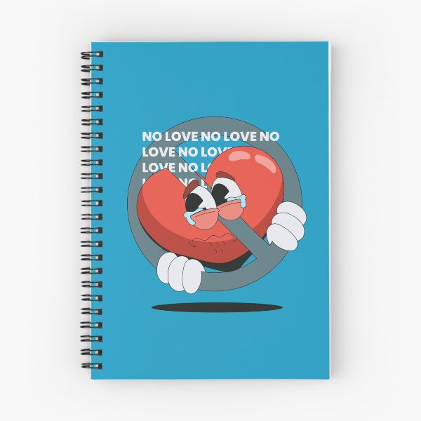 Item preview, No Love Crying Heart Retro Cartoon Broken Heart Anti Valentine Streetwear Art designed and sold by DERA RAY.