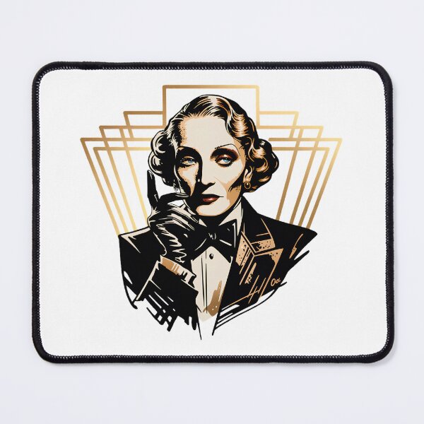 Item preview, Marlene Dietrich Art Deco Old Hollywood Glamour Portrait designed and sold by ArcticFoxStudio.