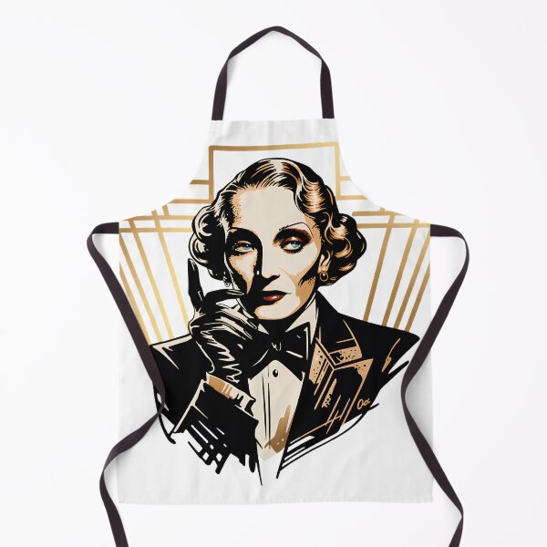 Item preview, Marlene Dietrich Art Deco Old Hollywood Glamour Portrait designed and sold by ArcticFoxStudio.