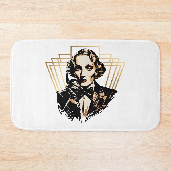 Item preview, Marlene Dietrich Art Deco Old Hollywood Glamour Portrait designed and sold by ArcticFoxStudio.