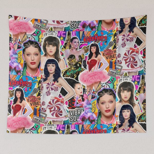 Item preview, Katy Perry For Katycats Vibrant Pop Art Collage designed and sold by Vicky021.
