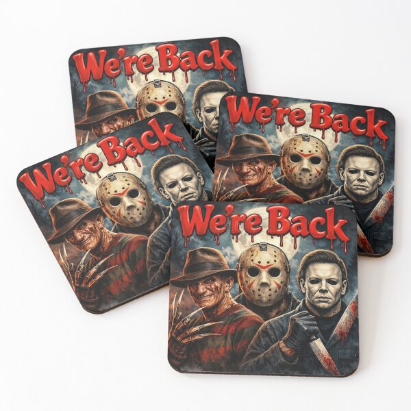 Item preview, We’re Back with Freddy,Jason,Michael designed and sold by Resilient Roots Customs Oakland.