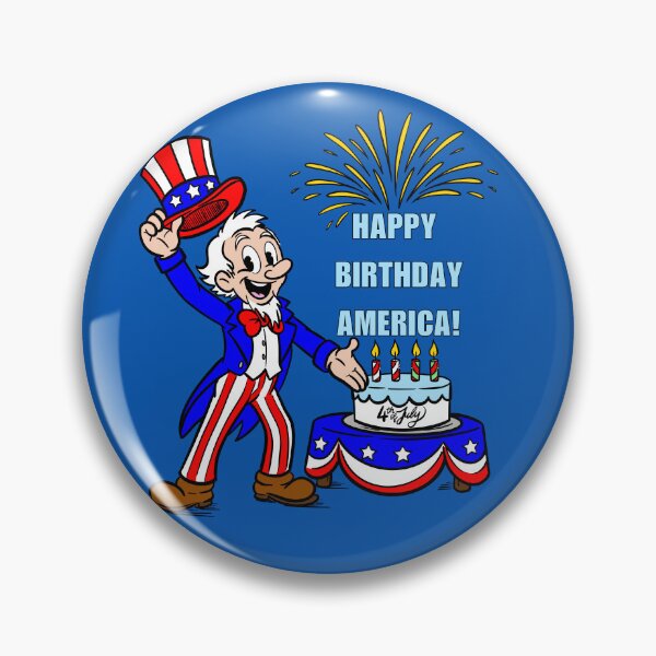 Item preview, Happy Birthday America! designed and sold by Kate Miller Illustrator.