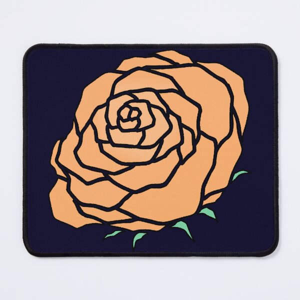 Item preview, Crayon Texture Orange Rose Minimalist Drawing designed and sold by ubborn.