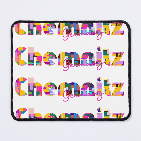 Item preview, Chemnitz, Germany, Vibrant Abstract City Typography Art designed and sold by Wanderful-roads.