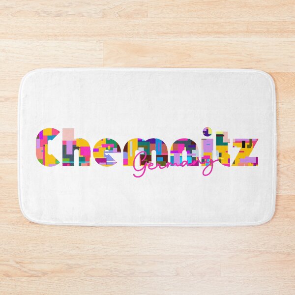 Item preview, Chemnitz, Germany, Vibrant Abstract City Typography Art designed and sold by Wanderful-roads.
