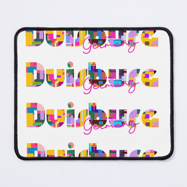 Item preview, Duisburg, Germany, Vibrant Abstract City Typography Art designed and sold by Wanderful-roads.