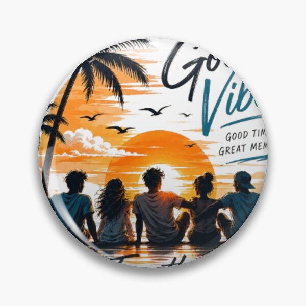 Item preview, Good Vibes Together Always – Beach Sunset Friends Reunion T-Shirt Design designed and sold by Lifehackerplus1.