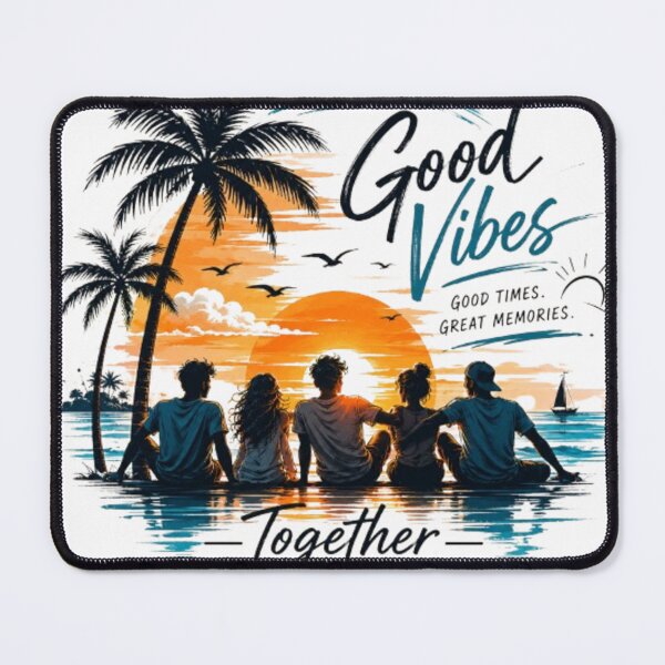 Item preview, Good Vibes Together Always – Beach Sunset Friends Reunion T-Shirt Design designed and sold by Lifehackerplus1.