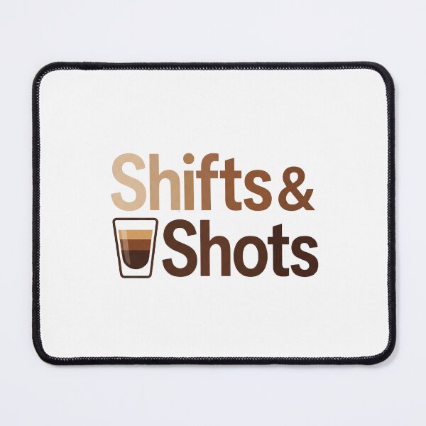 Item preview, Shifts And Shots - Funny Barista & Chef Coffee Design designed and sold by BrewChef.
