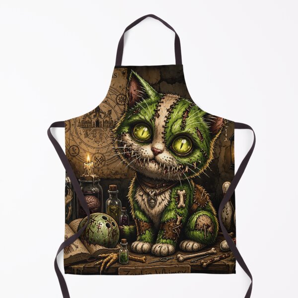 Item preview, Zombie Whimsy Cat Horror Mascot. designed and sold by HorrorInkStudio.