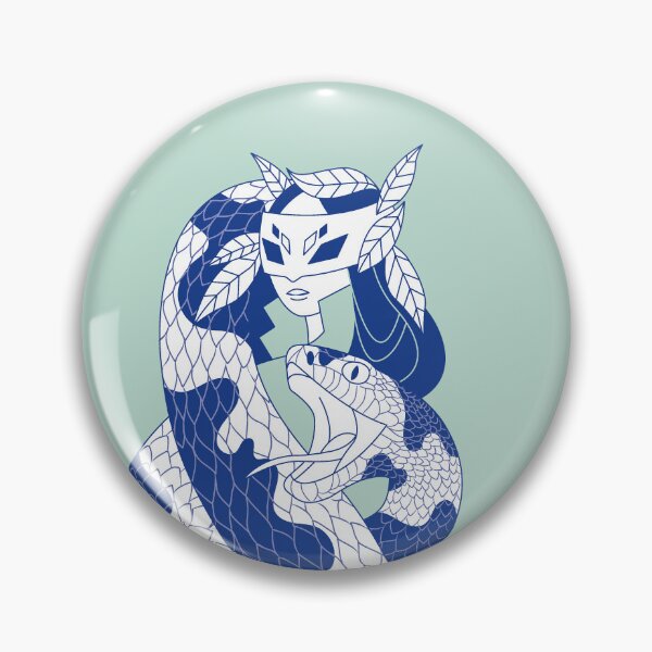 Item preview, The Snake and the Mask (blue edition) designed and sold by Juliette Lancien.