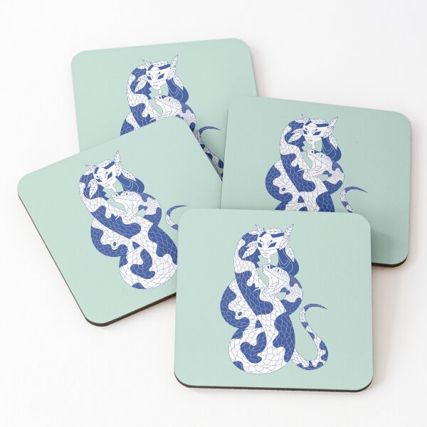 Item preview, The Snake and the Mask (blue edition) designed and sold by Juliette Lancien.