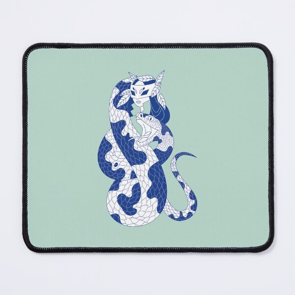 Item preview, The Snake and the Mask (blue edition) designed and sold by Juliette Lancien.