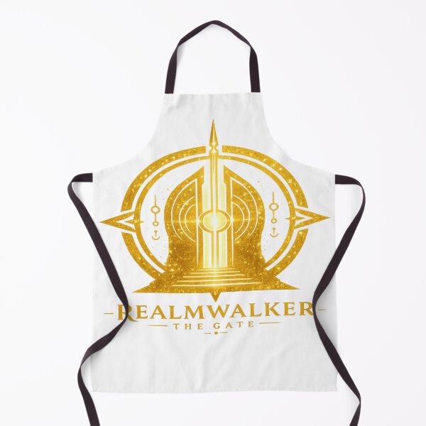 Item preview, Realmwalker The Gate | Fantasy Portal Emblem Gold Logo T-Shirt | Cosmic Sci-Fi Streetwear designed and sold by Lifehackerplus1.