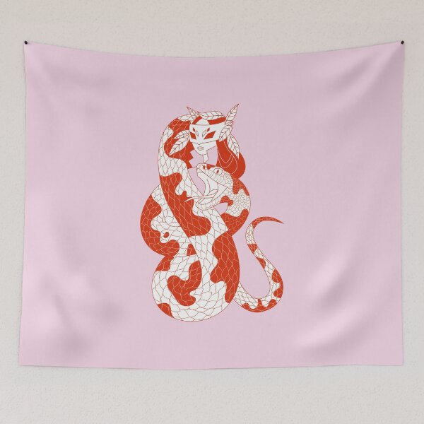 Item preview, The Snake and the Mask (red edition) designed and sold by Juliette Lancien.