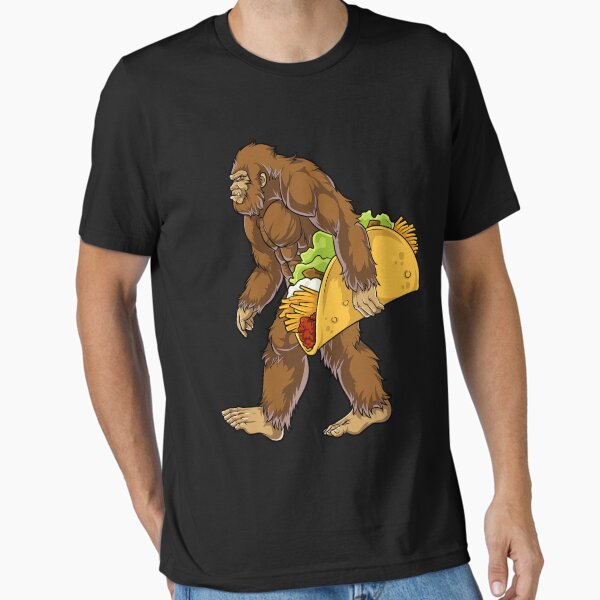 Item preview, Bigfoot Sasquatch Carrying Taco T shirt Funny Camping Gifts Men Women Kids Boys designed and sold by LiqueGifts.