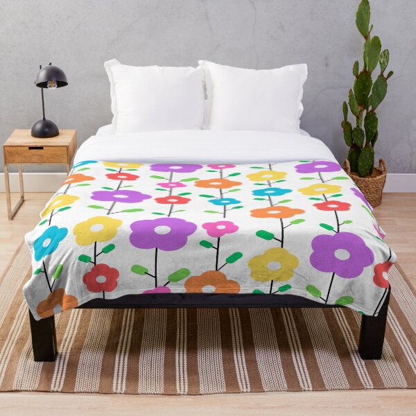 Artikelvorschau, Buntes Retro-Blumenmuster | Niedliche Vintage-Blumenästhetik entworfen und verkauft von NeO² Studio.