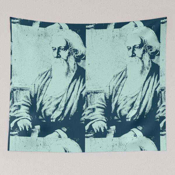 Item preview,  Rabindranath Tagore trendy art designed and sold by artbundleindia.
