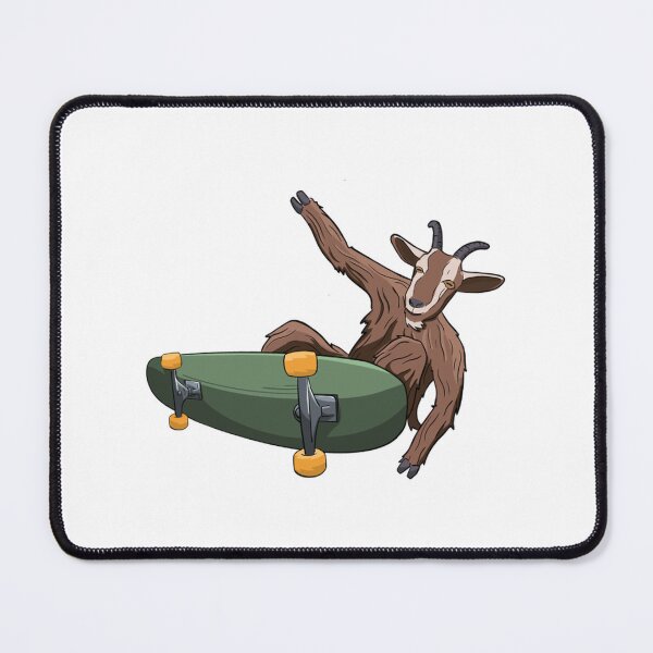 Item preview, Funny Cartoon Goat Doing Skateboard Trick designed and sold by stoneandslingg.