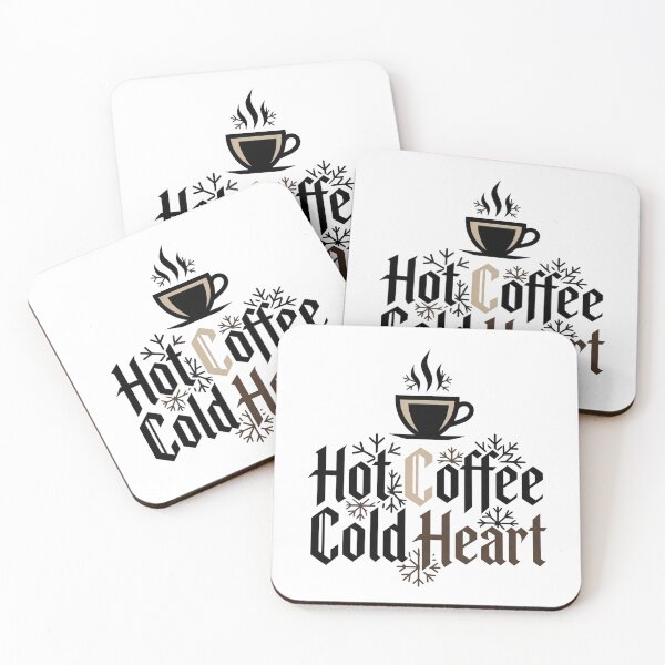 Item preview, Hot Coffee Cold Heart - Funny Edgy Coffee Lover T-Shirt designed and sold by BrewChef.