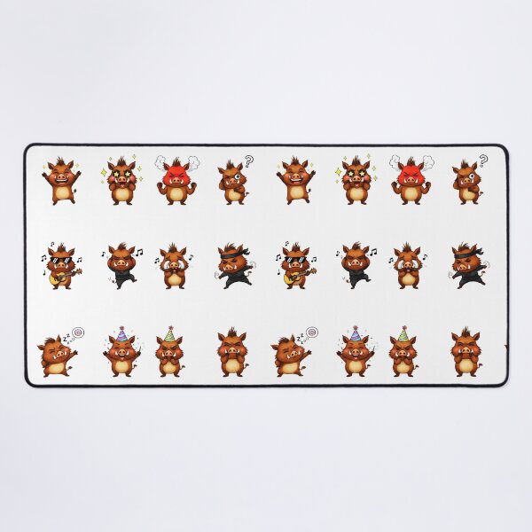 Item preview, Cute Wild Boar Character Sticker Pack Emojis designed and sold by RamyGallery.