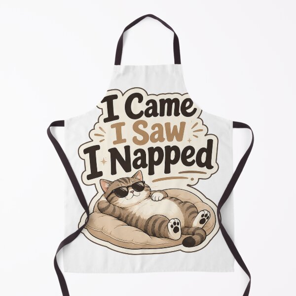 Item preview, I Came I Saw I Napped Funny Cat Design designed and sold by ArtsyExplorer.