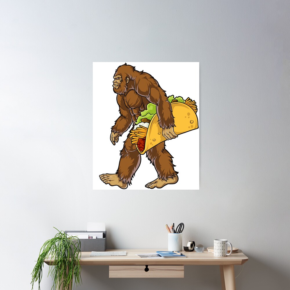 Bigfoot Pizza Sasquatch Fast Food Gift & Present' Sticker