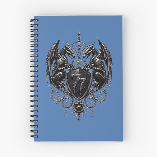 Item preview, Guardian of the Gates 77 | Gothic Steampunk Gargoyle Shield Crest Art designed and sold by Studio77-Gothic.