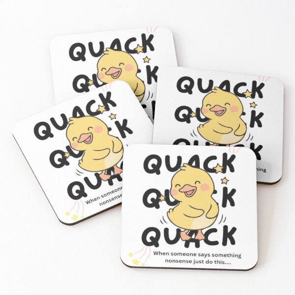 Item preview, Quack quack quack Duck typography art  designed and sold by Ngraved06.