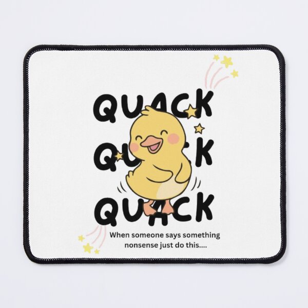Item preview, Quack quack quack Duck typography art designed and sold by Ngraaved06.